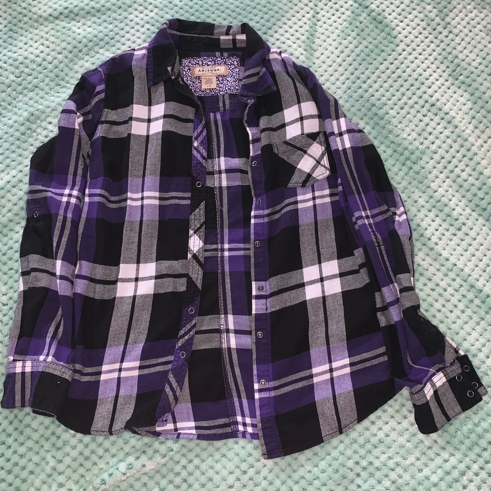 Arizona Jean Company Purple Flannel Junior Large